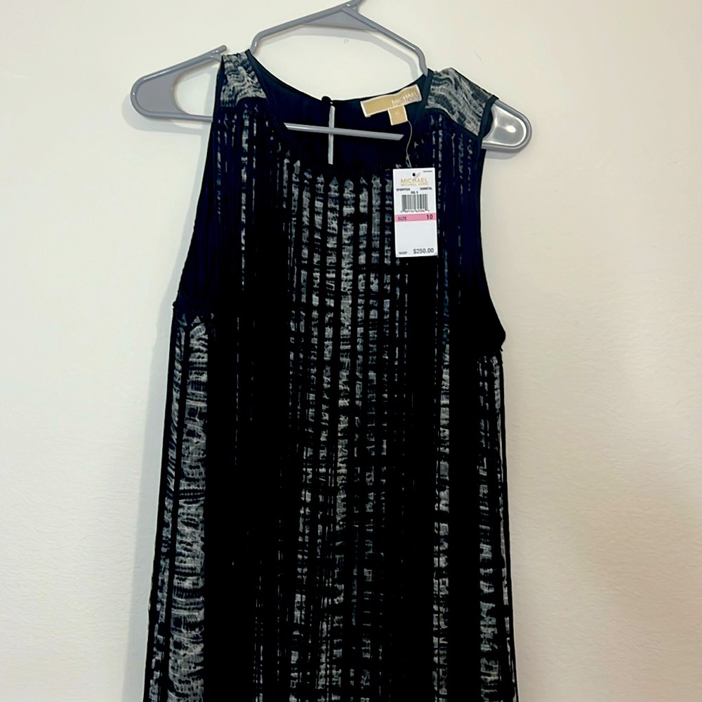 Michael Kors Dress. Fringe on beautiful snakeskin size 10
